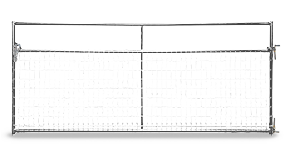 Galvanized Economy, Bull, and Wire-Filled Gates